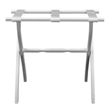 Gatehouse Furniture Luggage Rack - Contour Wood Leg with 3 Nylon Straps