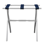 Gatehouse Furniture Luggage Rack - Contour Wood Leg with 3 Nylon Straps