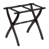 Gatehouse Furniture Luggage Rack - Contour Wood Leg with 3 Nylon Straps