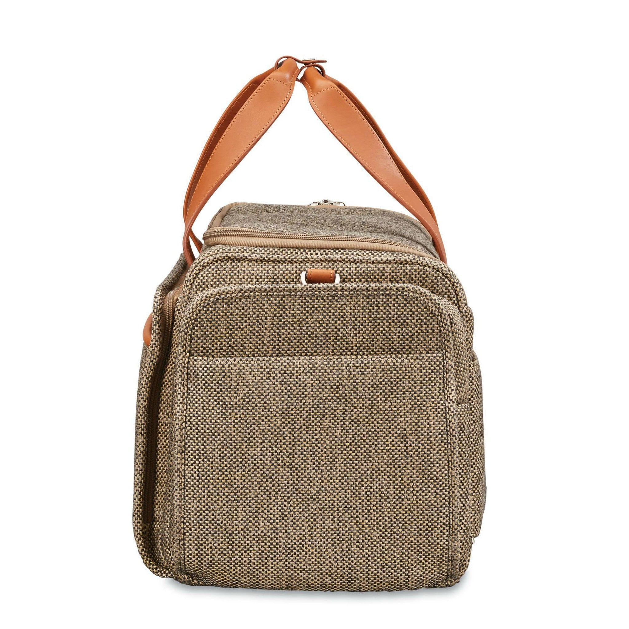 Vintage Hartmann Belting Leather and Tweed Overnight Bag/Satchel/Travel Bag