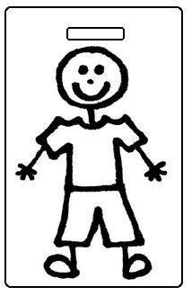Luggage Pros Color Your Family Luggage Tag - Boy-Luggage Pros
