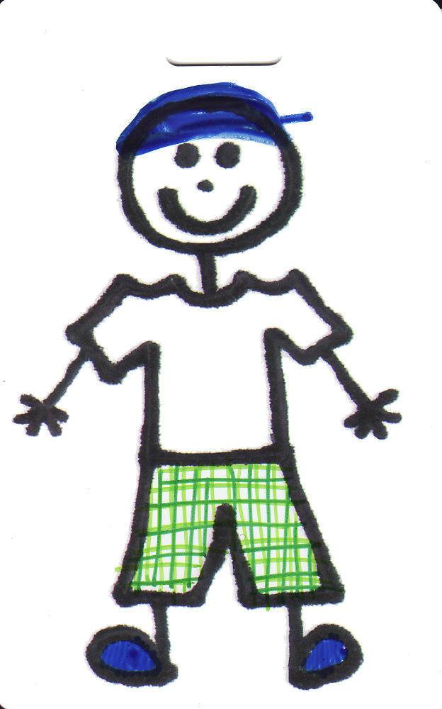 Luggage Pros Color Your Family Luggage Tag - Boy-Luggage Pros