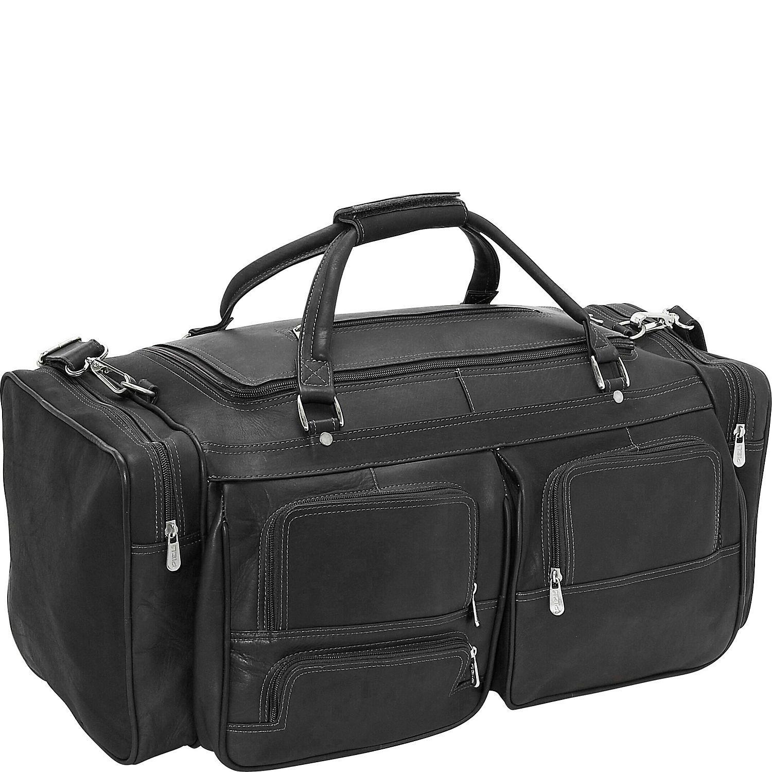 Leather Large 32 inch duffel bags for men holdall leather travel bag o