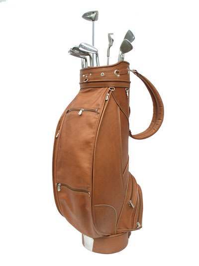 Piel Deluxe 9" Leather Golf Bag – Luggage
