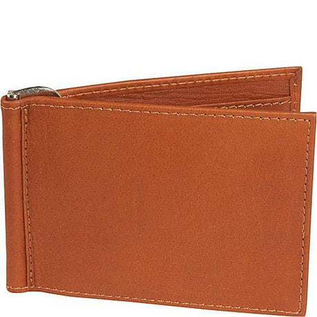 Piel Leather Bi-Fold Money Clip Wallet