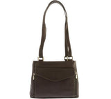 Piel Leather Double Compartment Shoulder Bag