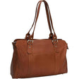 Piel Leather Ladies Buckle Laptop Tote