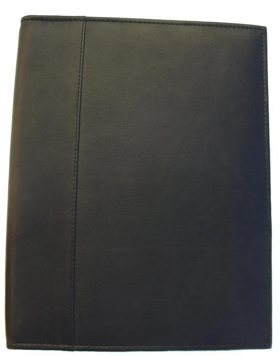 Piel Leather Letter-Size Padfolio with Organizer