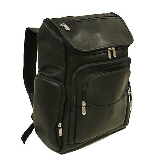 Piel Leather Multi-Pocket Laptop Backpack