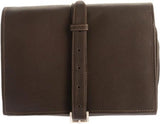 Piel Leather Tri-Fold Buckle Toiletry Kit
