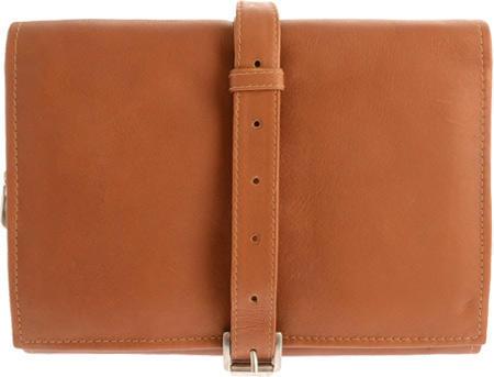 Piel Leather Tri-Fold Buckle Toiletry Kit
