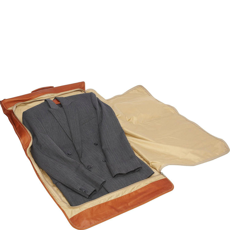 Piel Leather Tri-Fold Garment Bag