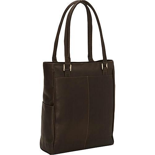 Piel Leather Vertical Laptop Tote