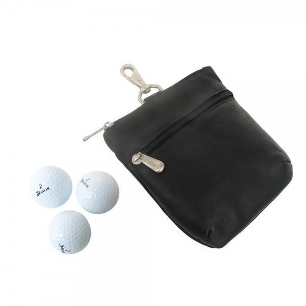 Piel Leather Zippered Valuable Pouch