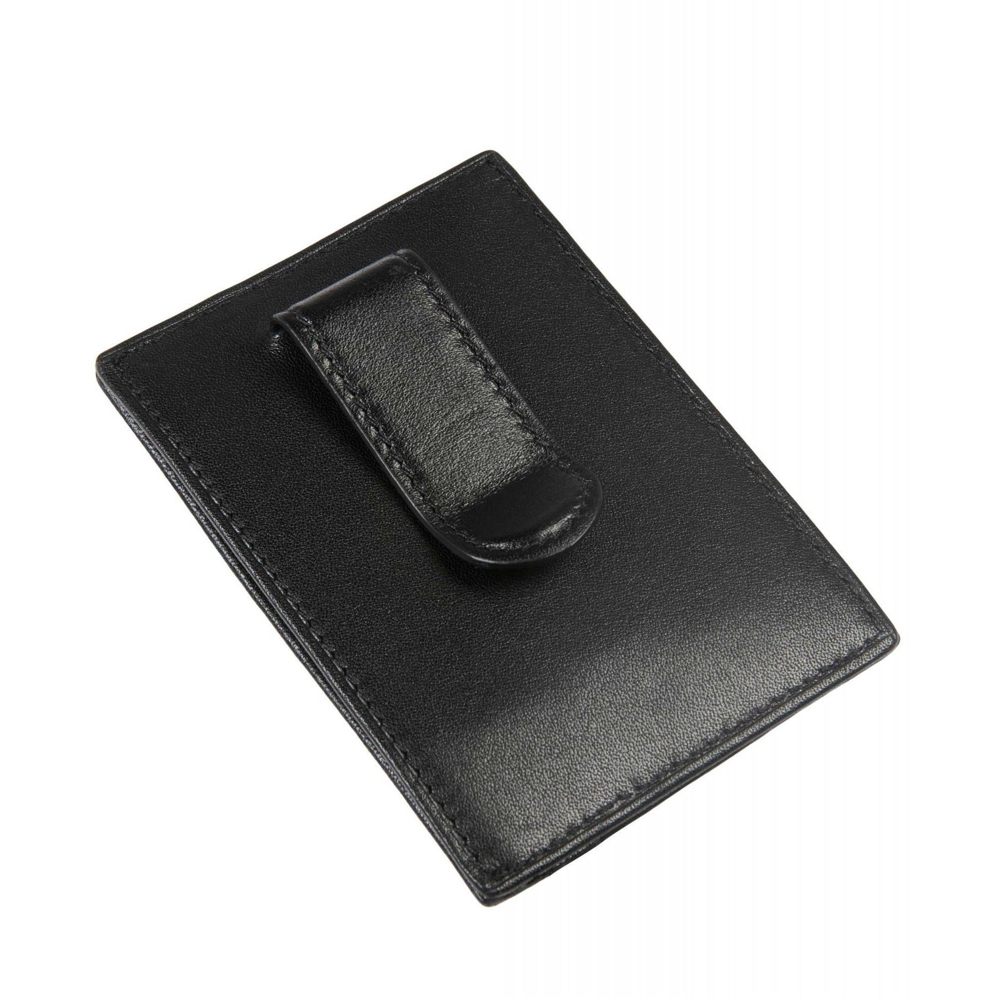 OFF-WHITE FOR MONEY Bill Clip Wallet Black in Leather with