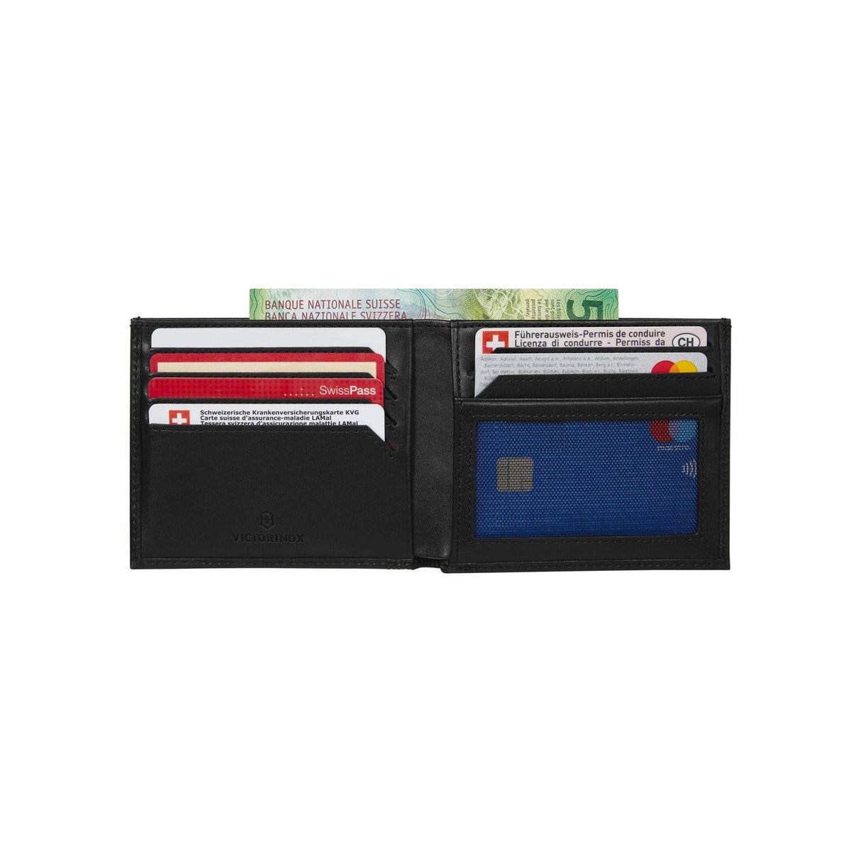 Victorinox Altius Alox Leather Bi-Fold Wallet with RFID Protection