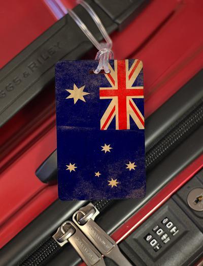 Luggage Pros Distressed Flag Tag-Luggage Pros