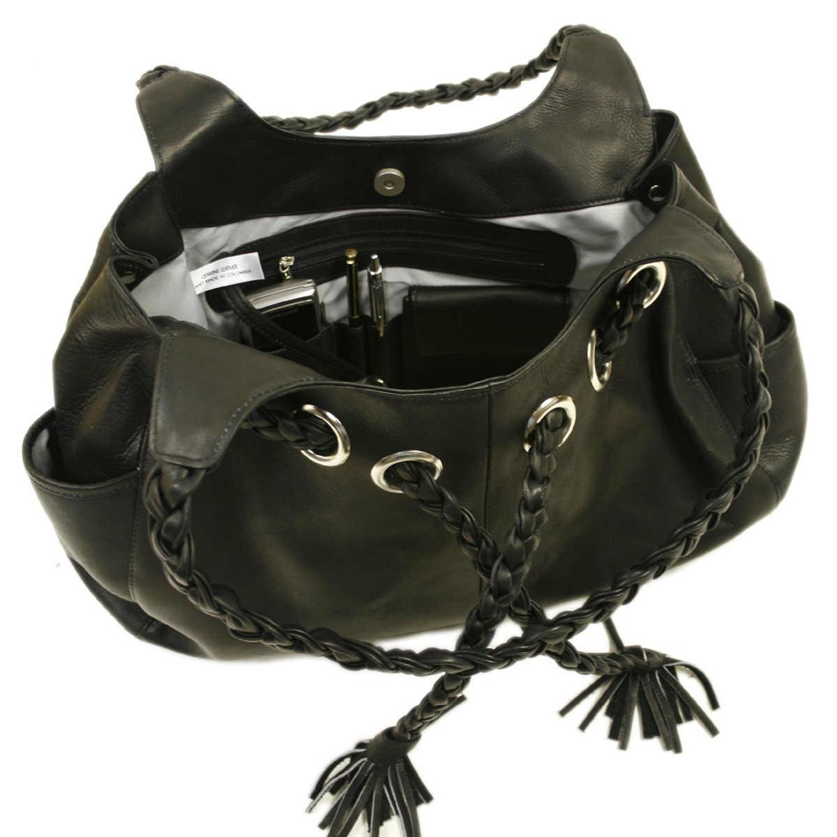 Piel Leather Braided Hobo