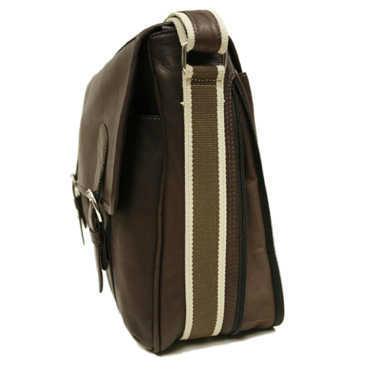 Piel Leather Classic Expandable Messenger Bag