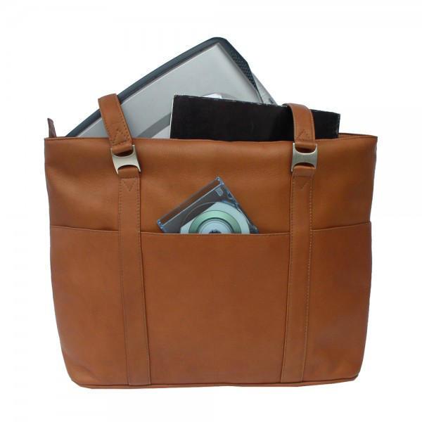 Computer tote sales bag leather