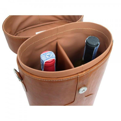 Piel Leather Double Deluxe Wine Carrier