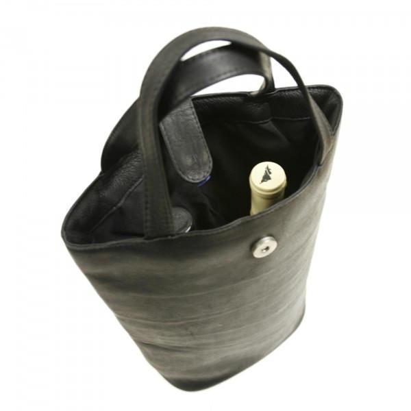 Piel Leather Double Wine Tote