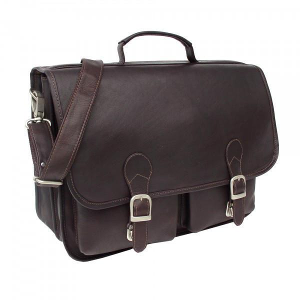 Piel Leather Executive Two Pocket Portfolio