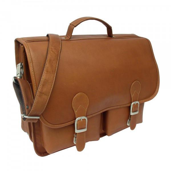 Piel Leather Executive Two Pocket Portfolio