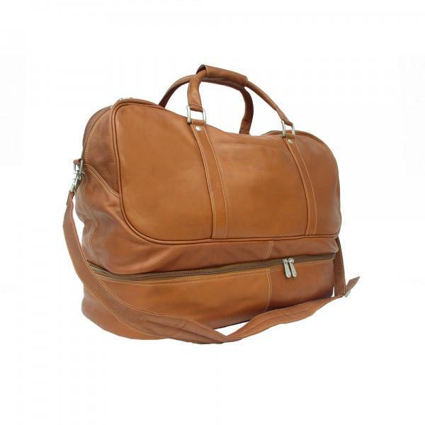 Piel Leather False-Bottom Sports Bag