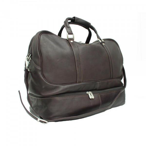 Piel Leather False-Bottom Sports Bag