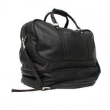 Piel Leather False-Bottom Sports Bag