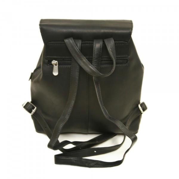 Piel Leather Flap-Over Button Backpack