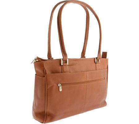 Piel Leather Ladies Laptop Tote With Pockets