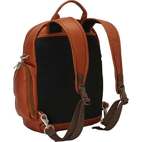 Piel Leather Laptop Backpack/Shoulder Bag