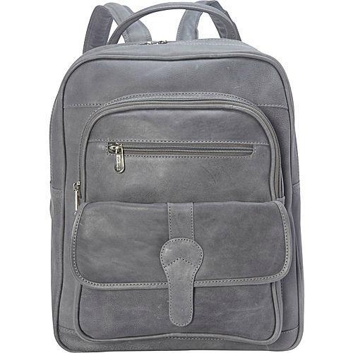 Piel Leather Medium Buckle Flap Backpack