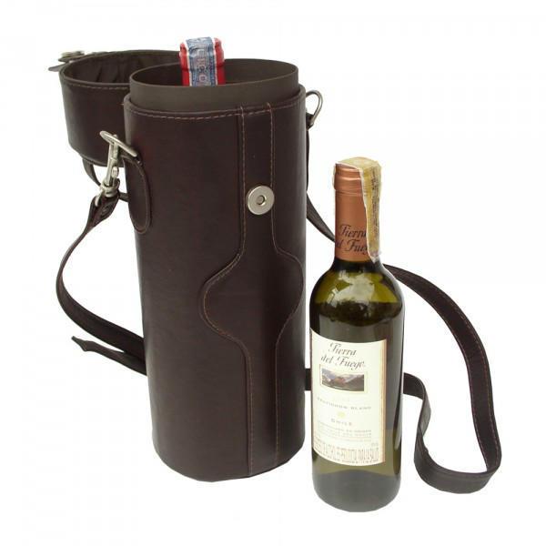 Piel Leather Single Deluxe Wine Carrier