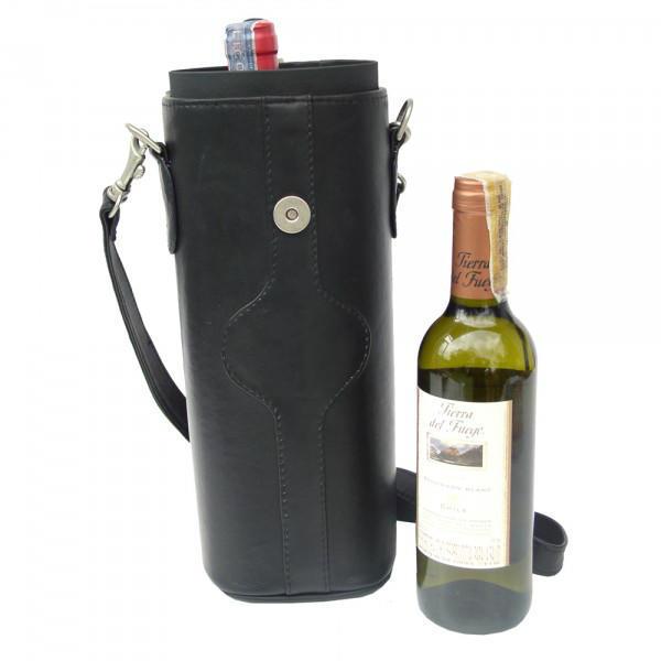 Piel Leather Single Deluxe Wine Carrier