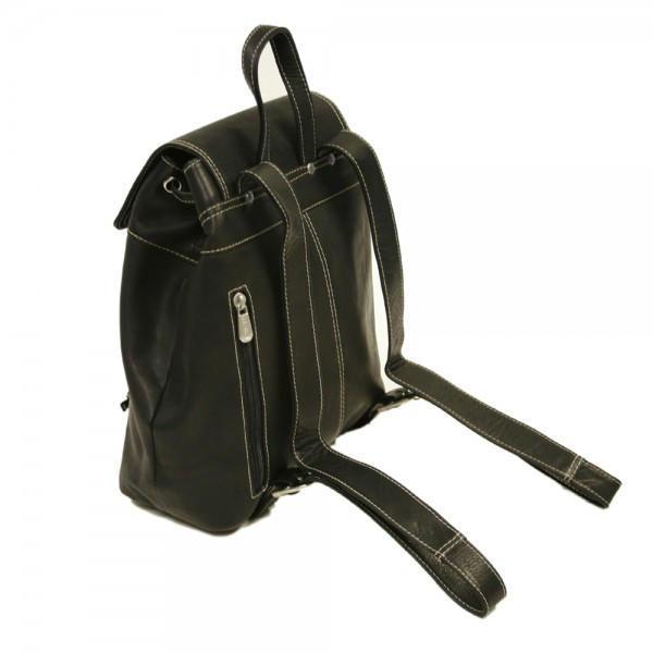 Piel Leather Top Flap Drawstring Backpack