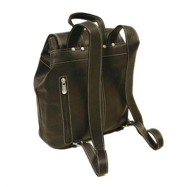 Piel Leather Top Flap Drawstring Backpack