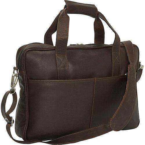 Piel Leather Top-Zip Portfolio