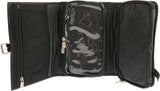 Piel Leather Tri-Fold Buckle Toiletry Kit