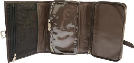 Piel Leather Tri-Fold Buckle Toiletry Kit