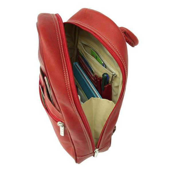 Piel Leather Tri-Shaped Sling Bag