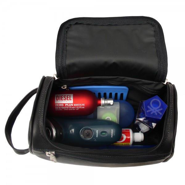 Piel Leather U-Zip Toiletry Kit