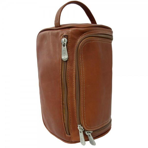 Piel Leather U-Zip Toiletry Kit
