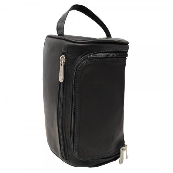 Piel Leather U-Zip Toiletry Kit