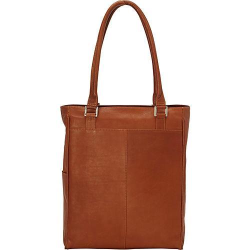 Piel Leather Vertical Laptop Tote