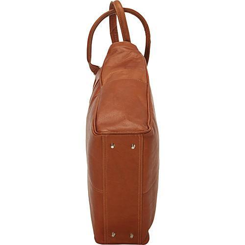 Piel Leather Vertical Laptop Tote