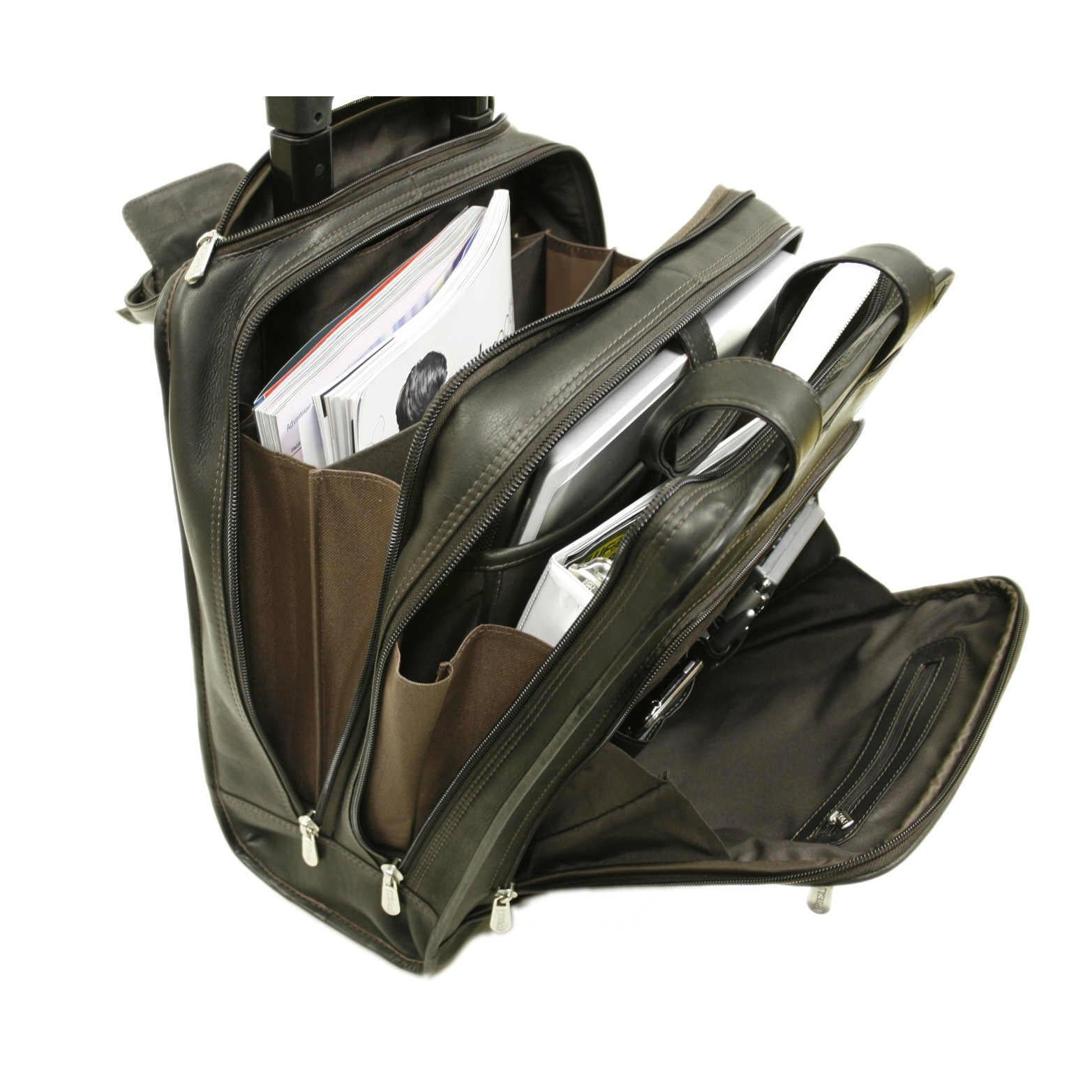 Piel Leather Vertical Office on Wheels
