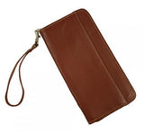 Piel Leather Zippered Passport/Ticket Holder